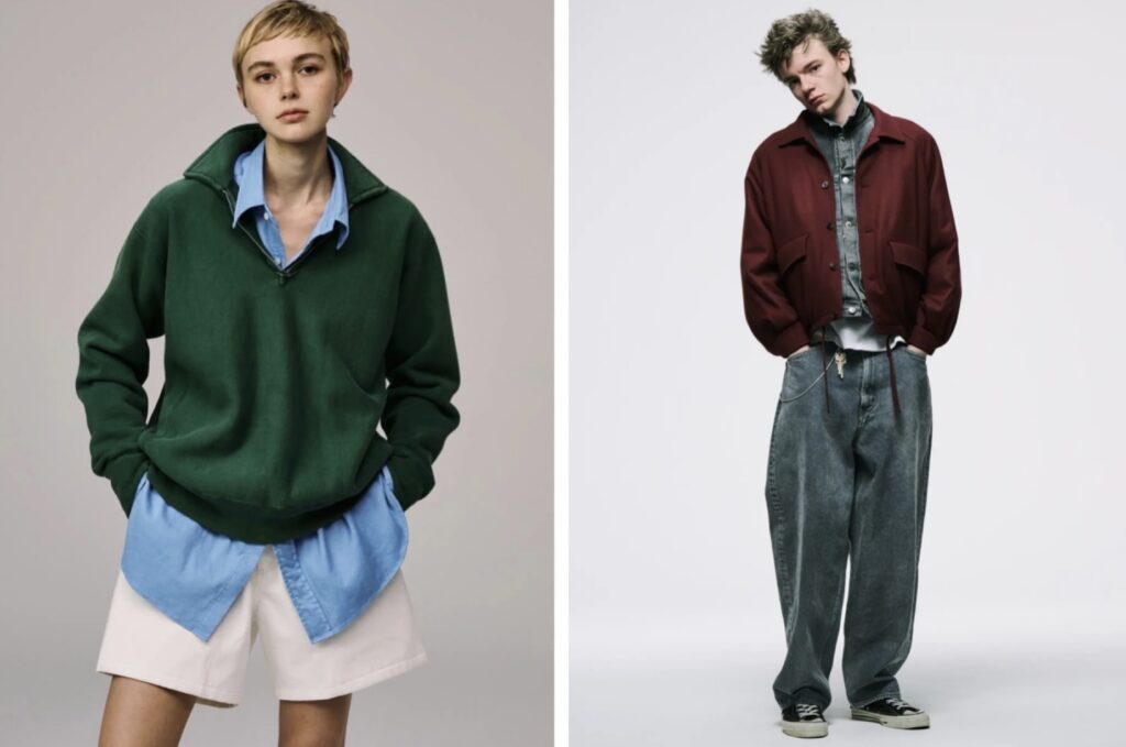 A.PRESSE( アプレッセ )のレイヤードコーディネートを着用した男女のファッションスナップ。A.PRESSE( アプレッセ )の買取なら BETTER CALL BROSKIへ