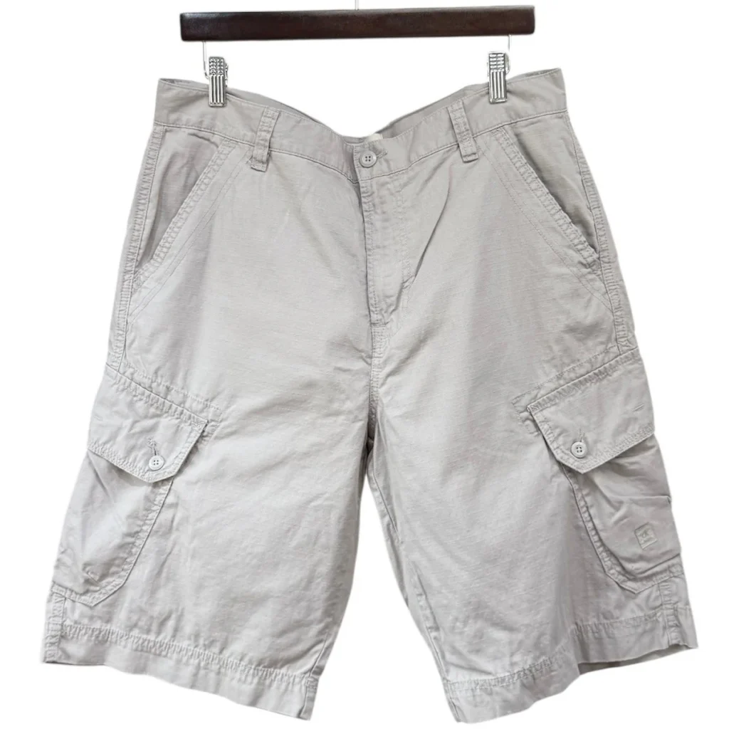 Calvin Klein Jeans カルバンクラインジーンズ リップストップカーゴショートパンツ 34 グレー