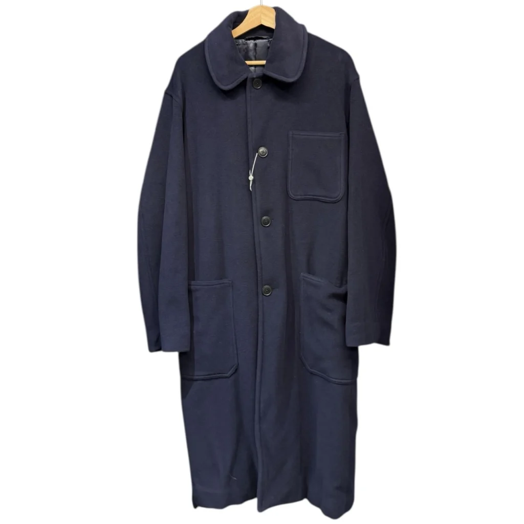 COMOLI コモリ 22AW ベルト付きミリタリーコート 3 ネイビー W03-04014