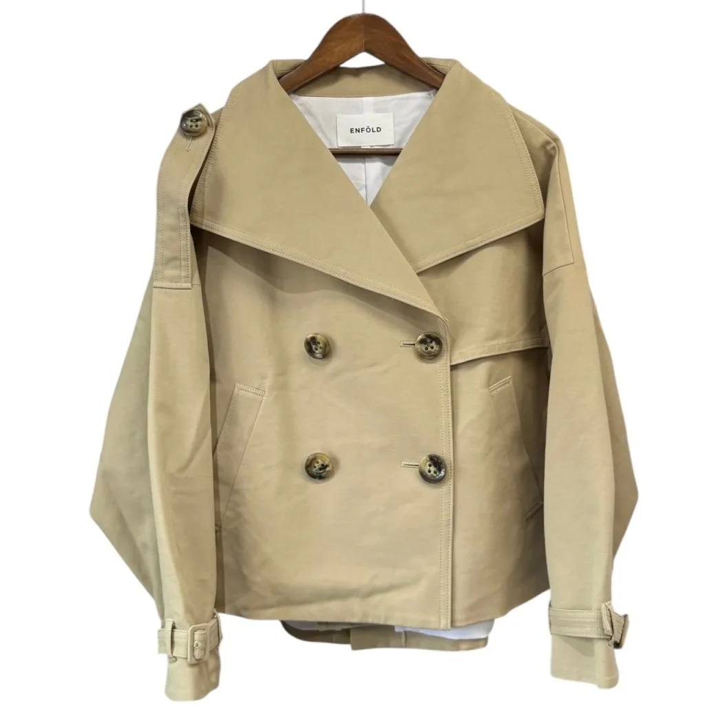 ENFOLD エンフォルド 19SS ショートトレンチコート 300CS230-0300 38 ベージュ