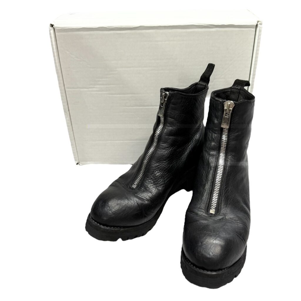GUIDI グイディ PL1V FRONT ZIP BOOTS HORSE FULL GRAIN センタージップレザーブーツ 41 ブラック 買取実績