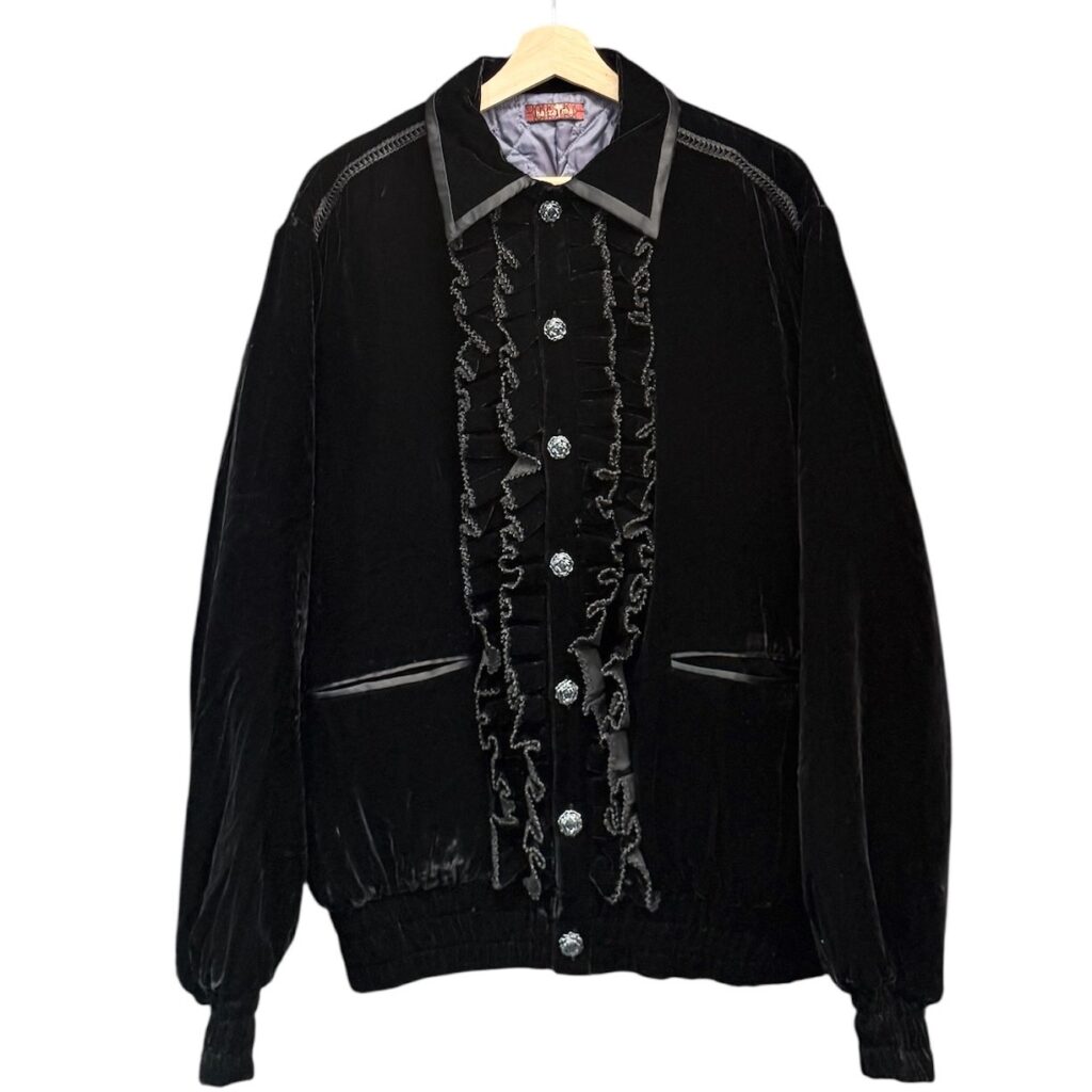 ha za ma×Ado ハザマ 23SS 漂う正義のベルベットジャケット S ブラック 買取実績