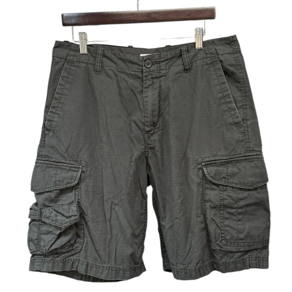 J.CREW ジェイクルー リップストップマルチポケットカーゴショートパンツ 33 ブラック