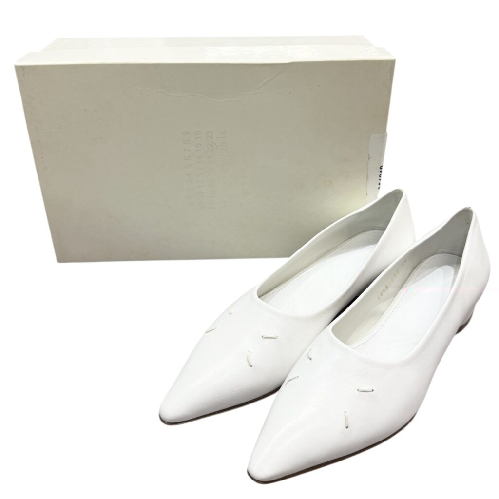 Maison Margiela メゾンマルジェラ 20SS ポインテッドトゥバレリーナパンプス S58WR0037 36 ホワイト 買取実績