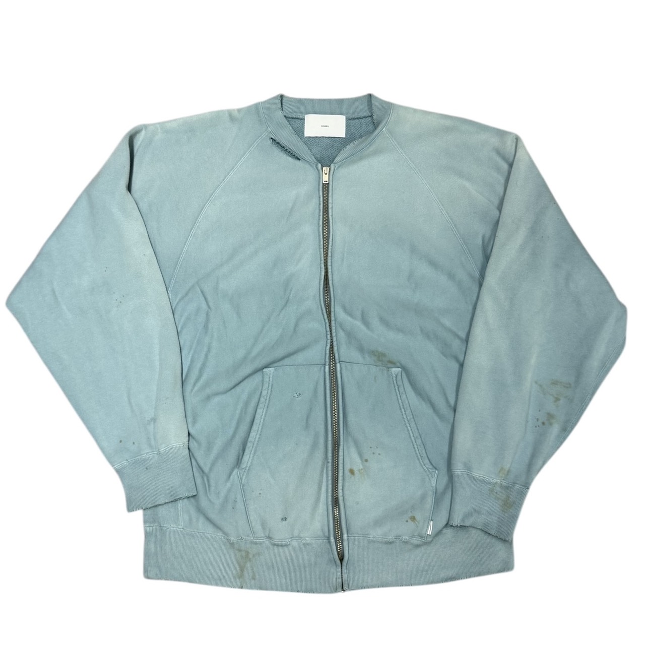 SUGARHILL シュガーヒル 24AW AGED ZIP-UP SWEAT SHIRT ダメージ加工ジップアップスウェット 2411300905 3 ブルー 買取実績