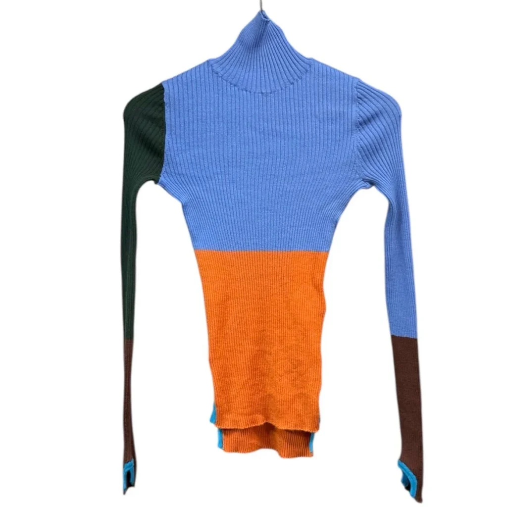nagonstans ナゴンスタンス 25SS high neck L/S ハイネックニットセーター M ミックス 470IS870-0381