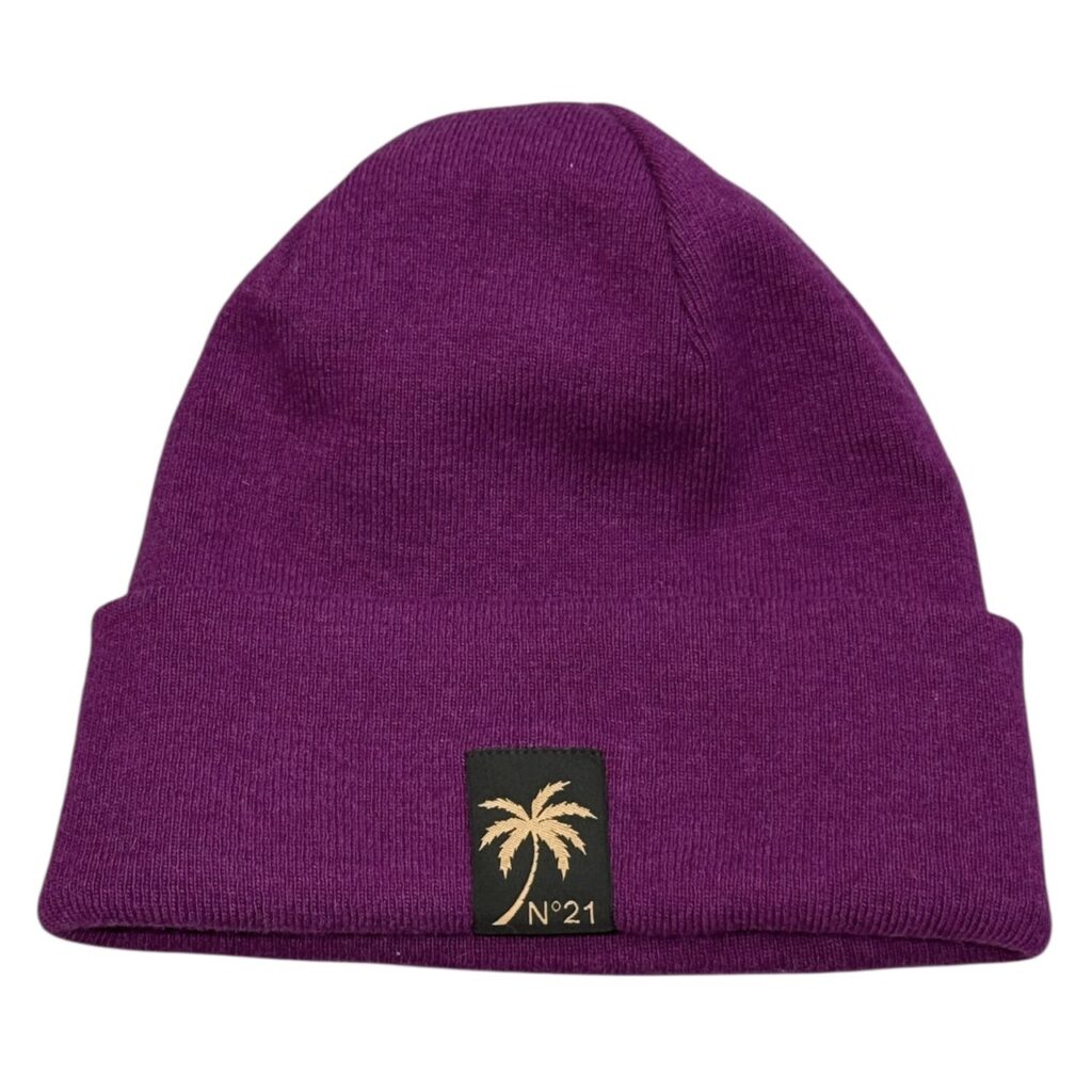 N°21 ヌメロヴェントゥーノ ニットキャップ ビーニー パープル