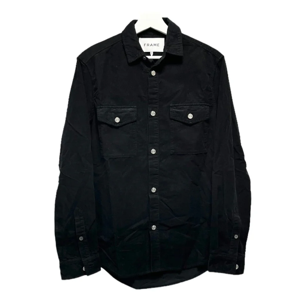 FRAME フレーム ボタンアップコーデュロイシャツ LMSH0352 XS ブラック