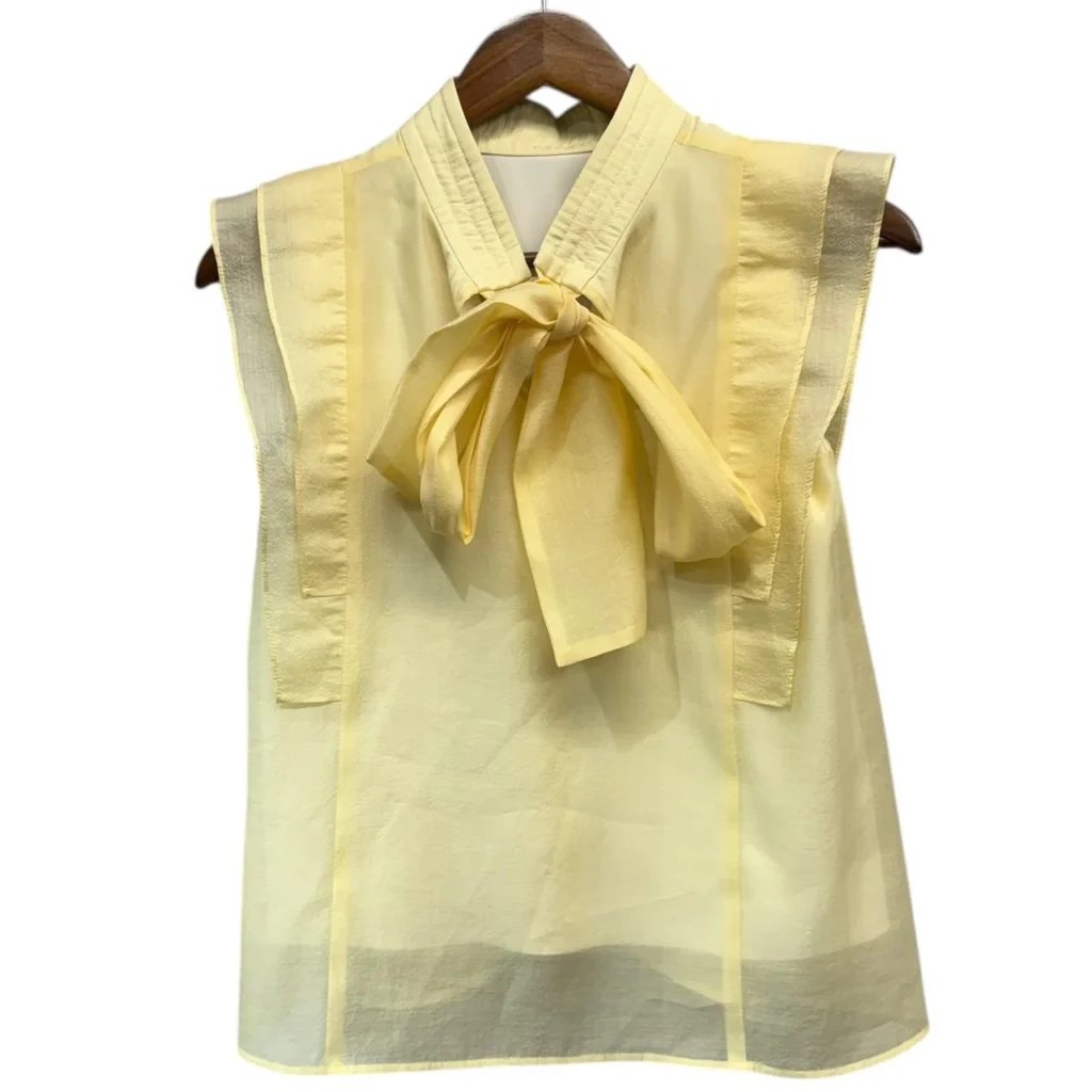 VIRINA ヴィリーナ パピヨンブラウス XS イエロー