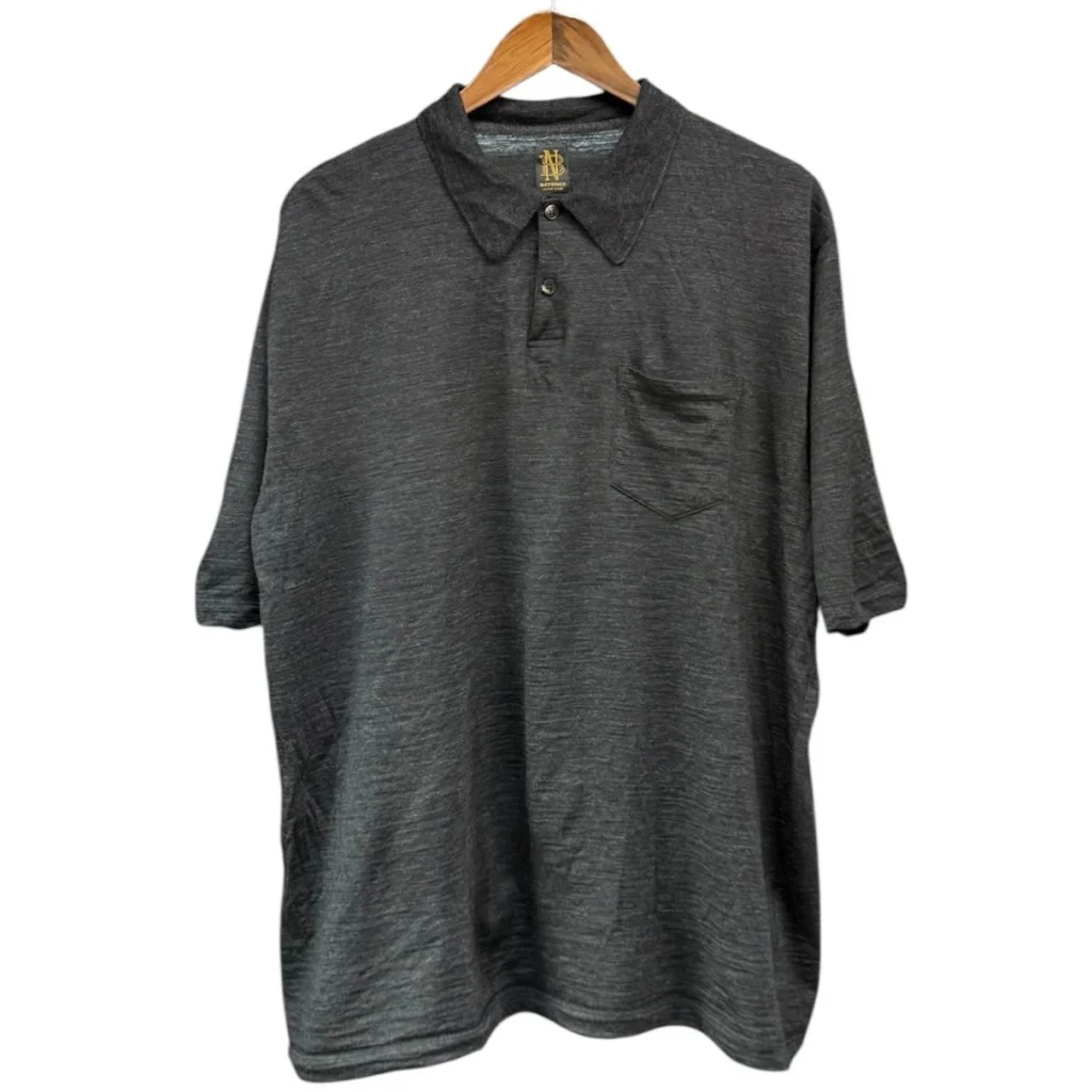 BATONER バトナー 25SS ポケット付きウールニットポロシャツ BN-25SM-104 4 グレー