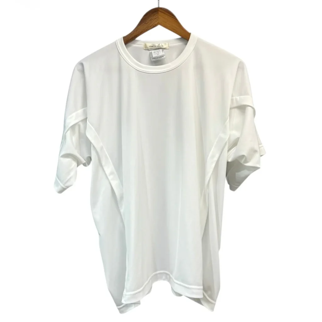 COMME des GARCONS コムデギャルソン 24SS SAMPLE サンプル ポリエステルジャージーデザインTシャツ GM-T015 2 ホワイト