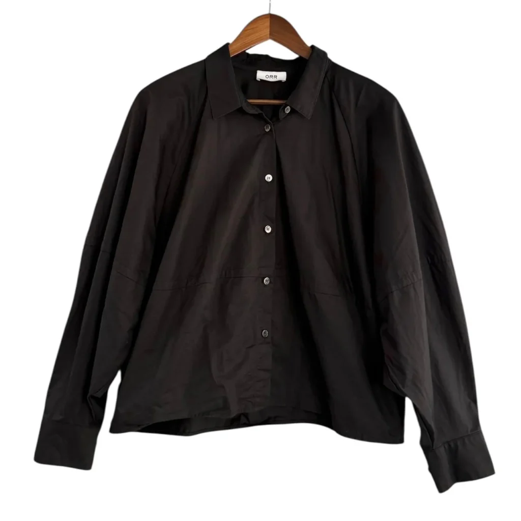 ORR オル Cotton Cropped Shirt コットンクロップドシャツ OR051ST00600 S ブラック 韓国