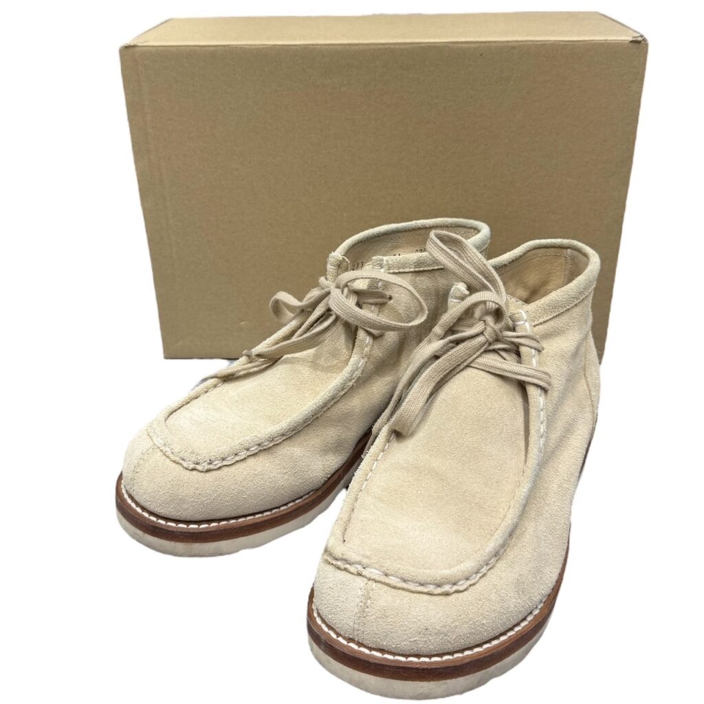Graphpaper グラフペーパー 23AW Suede Mock Boots スウェードレザーモックブーツ GM233-90091 27cm ベージュ 買取実績
