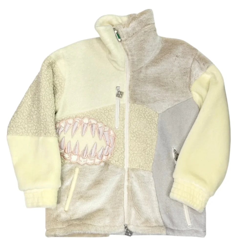 ha za ma ハザマ 2023PC UNKNOWN UNKNOWN 未確認生命体γのボアフリースジャケット S アイボリー