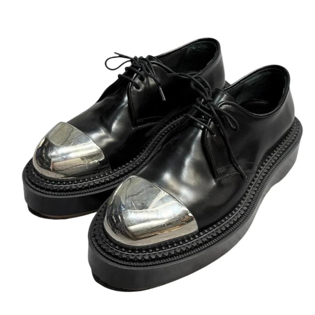 UNDERCOVER×ADIEU PARIS アンダーカバー アデュー 20SS TYPE 54C Metal メタルトゥレザーシューズ 42 ブラック 