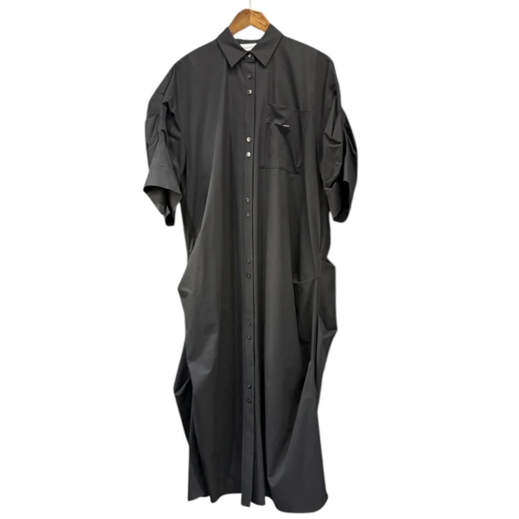 nagonstans ナゴンスタンス 25AW tuck drape shirt dress タック