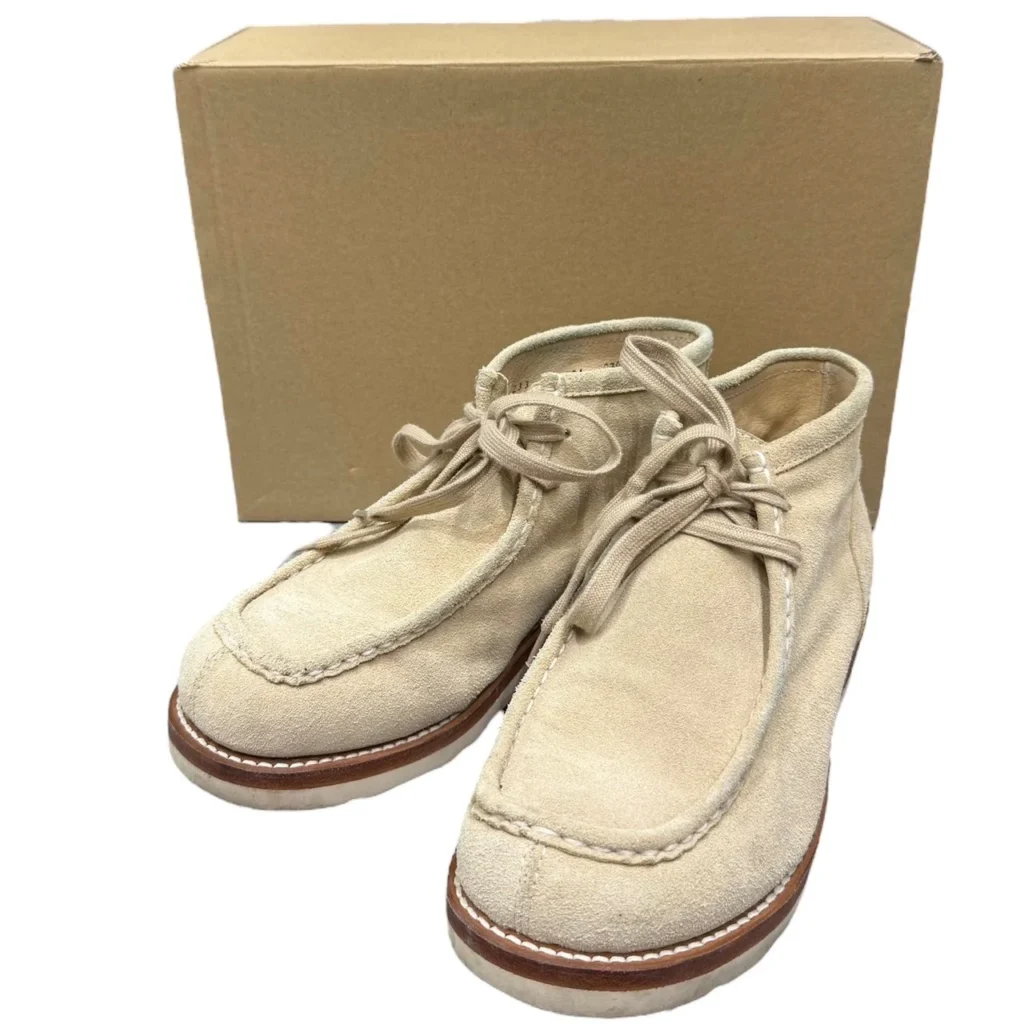 Graphpaper グラフペーパー 23AW Suede Mock Boots スウェードレザーモックブーツ GM233-90091 27cm ベージュ