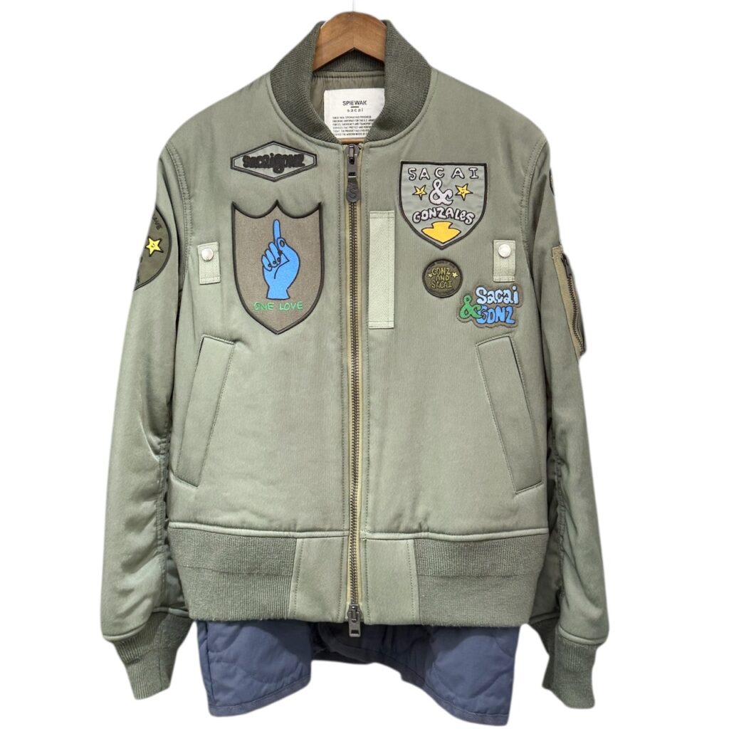 sacai サカイ 24AW SPIEWAK Gonz Multi Patch Blouson パッチワークボンバージャケット MA-1 24-03545M カーキ 1 買取実績