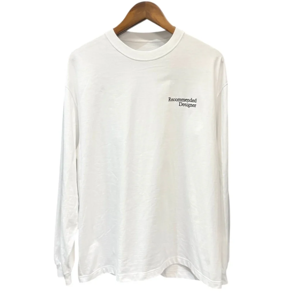ENNOY×everyone エンノイ 23SS Recommended Designer 刺繍ロングスリーブTシャツ カットソー SS23BRENCT09NTL ホワイト L