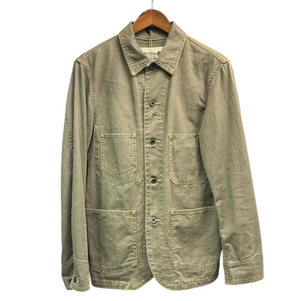 RRL ダブルアールエル 23SS リネンコットンワークジャケット R51-RE S カーキ