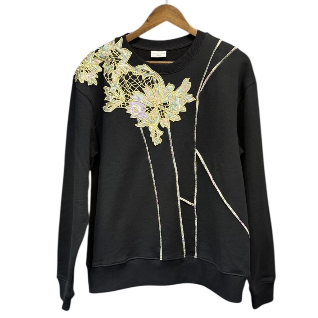 23AW HARO EMB 7644 W.K.SWEATER 刺繍スウェット M ブラック 買取実績