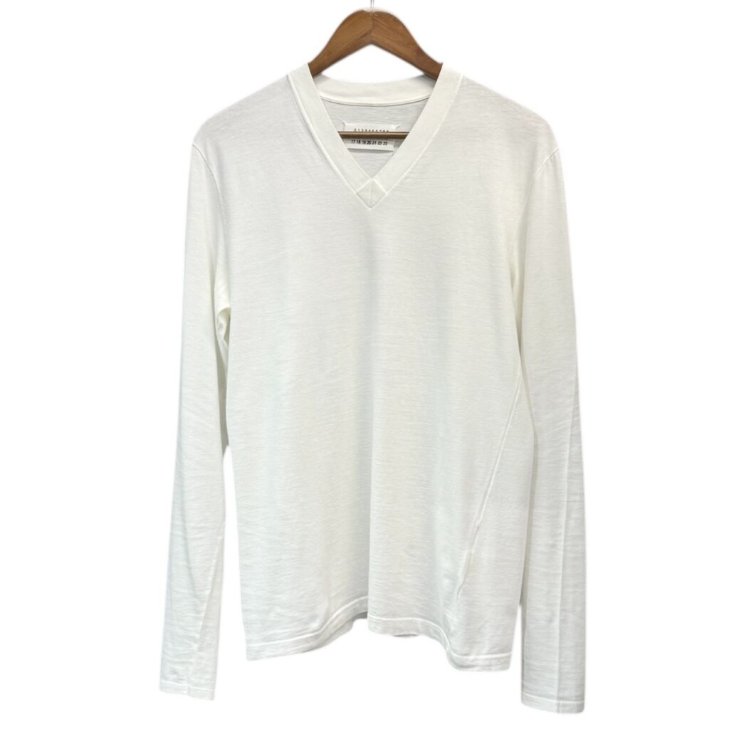 Maison Martin Margiela メゾンマルタンマルジェラ Miss Deanna ディアナ期 初期 Vネックロングスリーブカットソー S ホワイト 買取実績