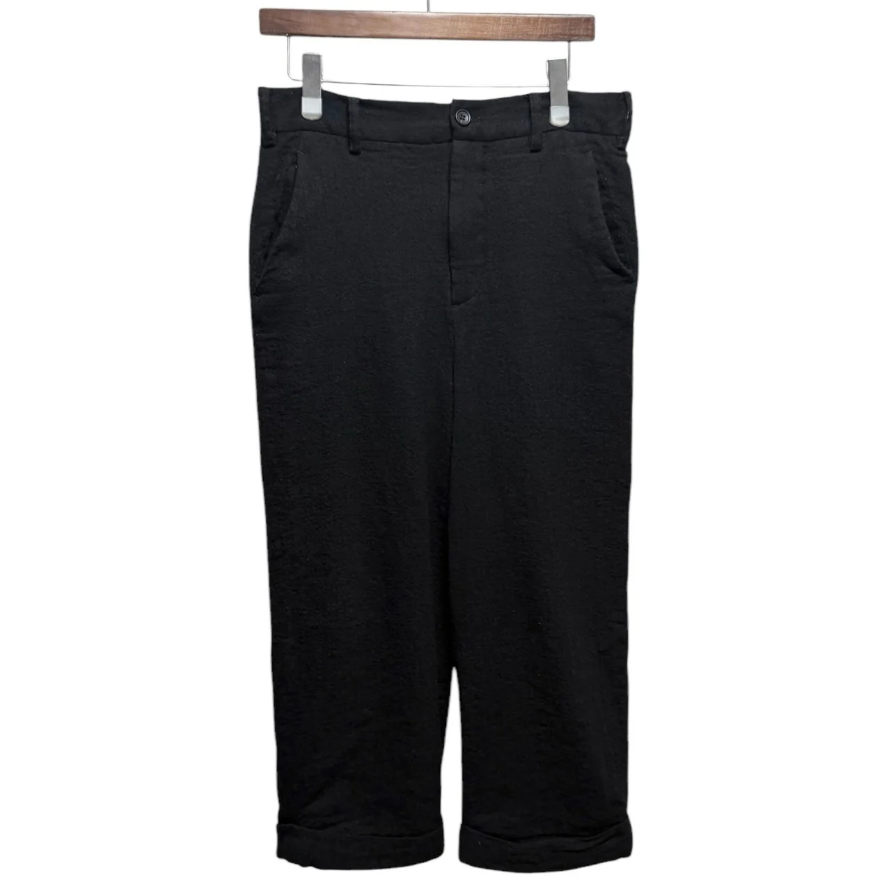 DIGAWEL ディガウェル 24AW Pants garment wash 製品洗い加工ソフトウールパンツ DWXB003 サイズ1 ブラック 買取実績画像