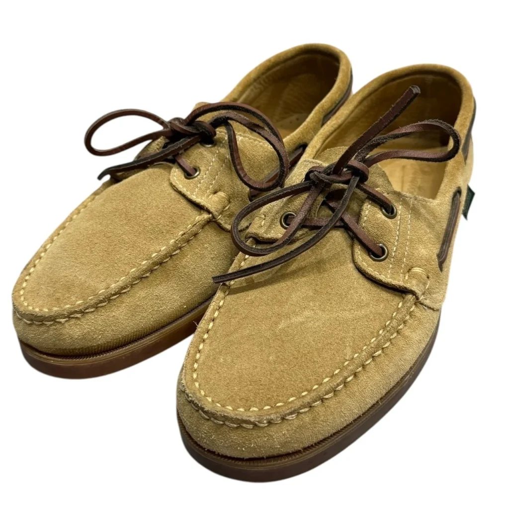 Paraboot パラブーツ BARTH スウェードデッキシューズ 25cm ベージュ 買取実績画像