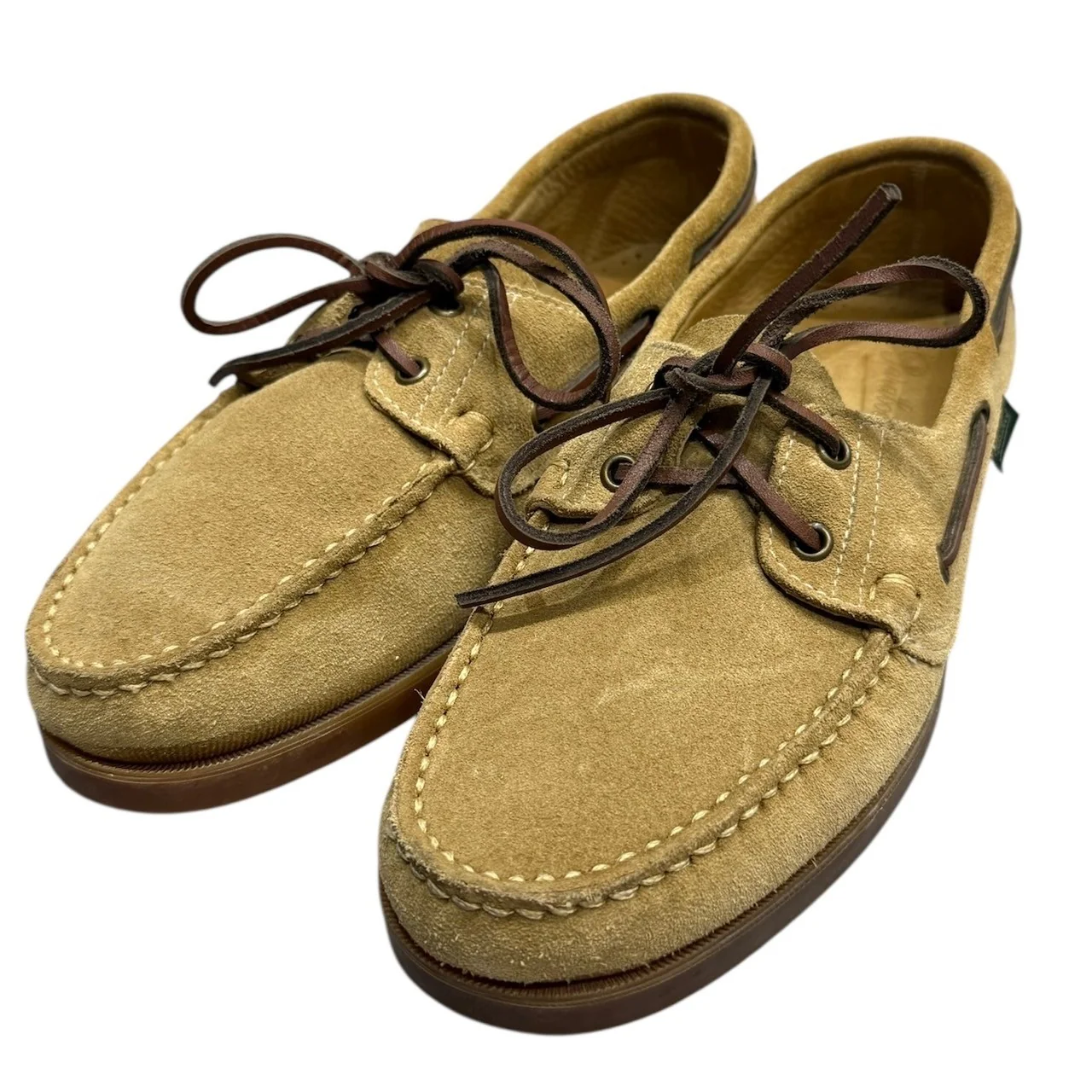 Paraboot パラブーツ BARTH スウェードデッキシューズ 25cm ベージュ 買取実績画像