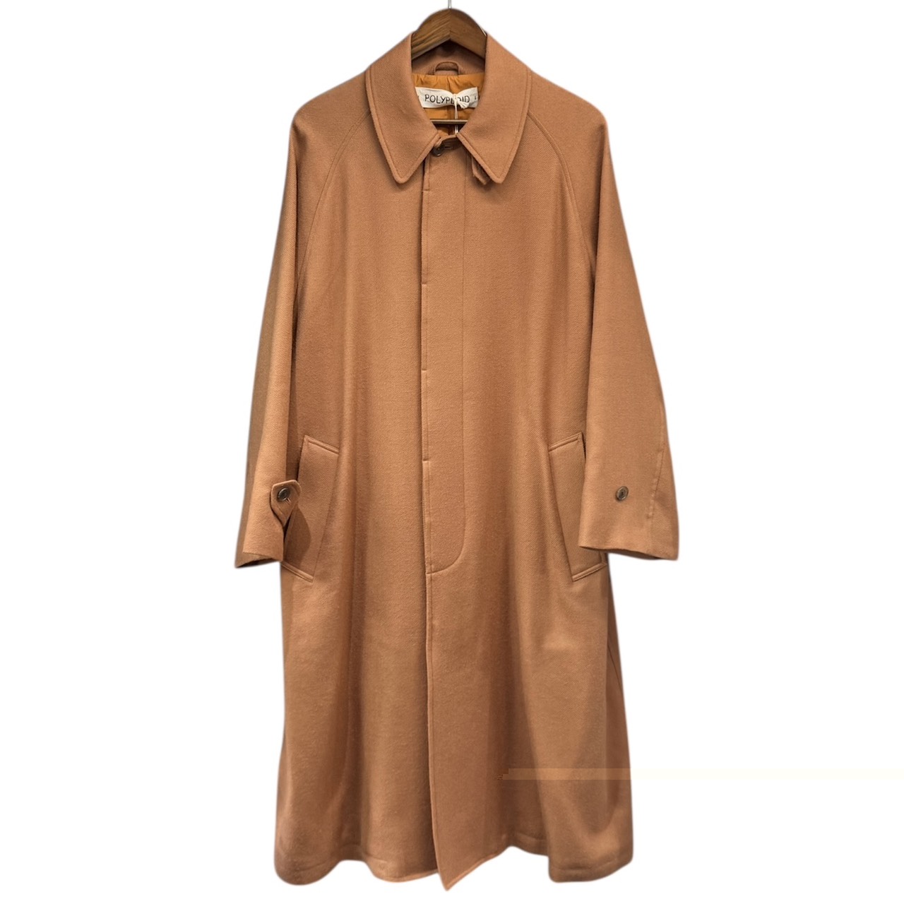 POLYPLOID ポリプロイド 24AW LONG COAT "C" ウールロングコート C-1-001-002 1 キャメル 買取実績画像