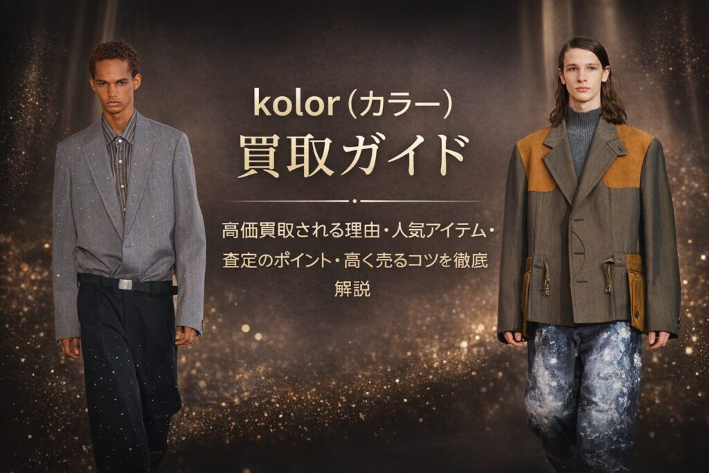 kolor(カラー)買取ガイド|ラグジュアリーなランウェイビジュアルとともに高価買取のポイントを解説