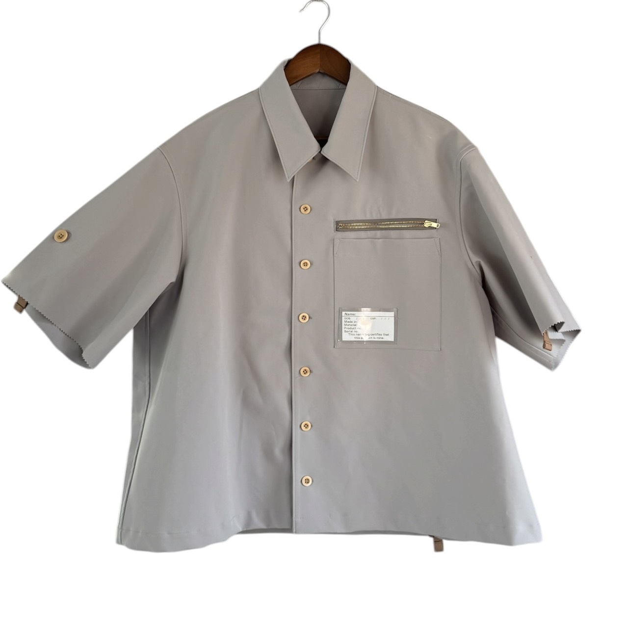 kolor カラー 25SS バックベルトデザイン半袖シャツ 25SCM-G12106 2 グレー 買取実績