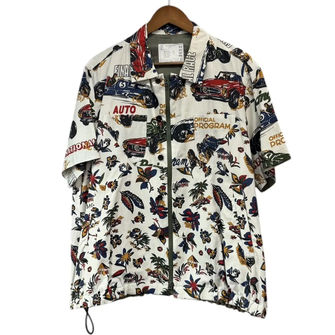 sacai カープリント シャツ サカイ 25ss sacai サカイ 25SS CAR RACE SHORT SLEEVE SHIRT カーレースプリント