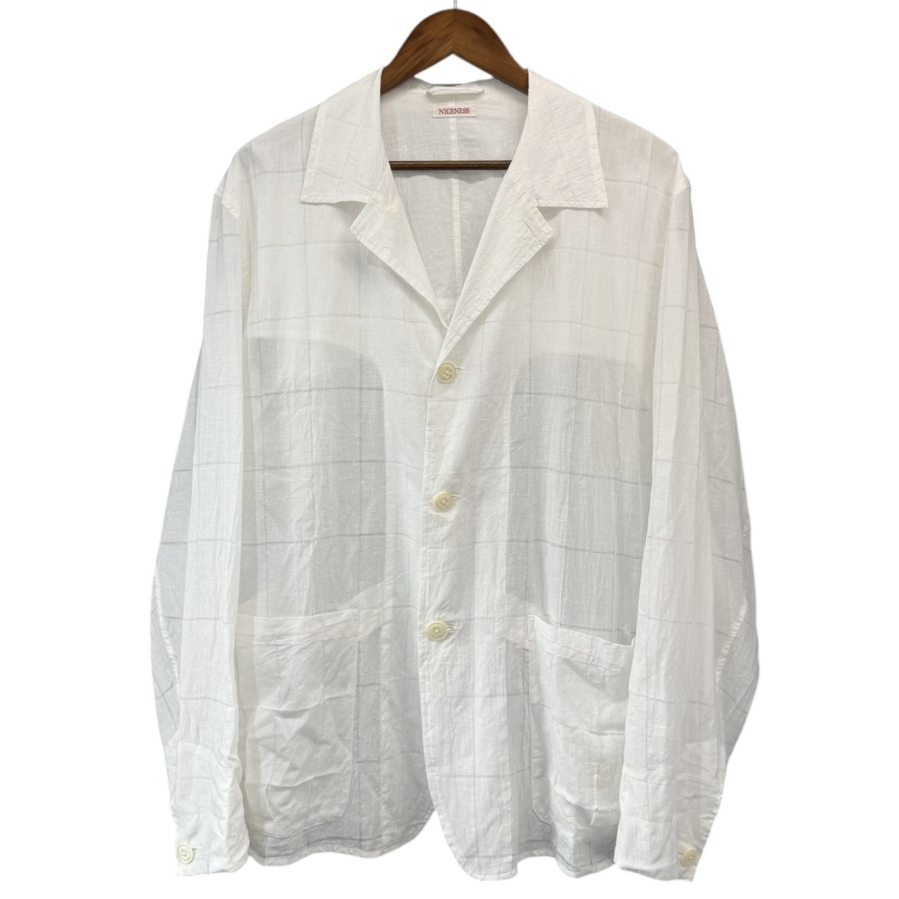 NICENESS ナイスネス 26SS WAGAMAMA別注 Ex.W.DMELLO カバーオールシャツジャケット L ホワイト 買取実績