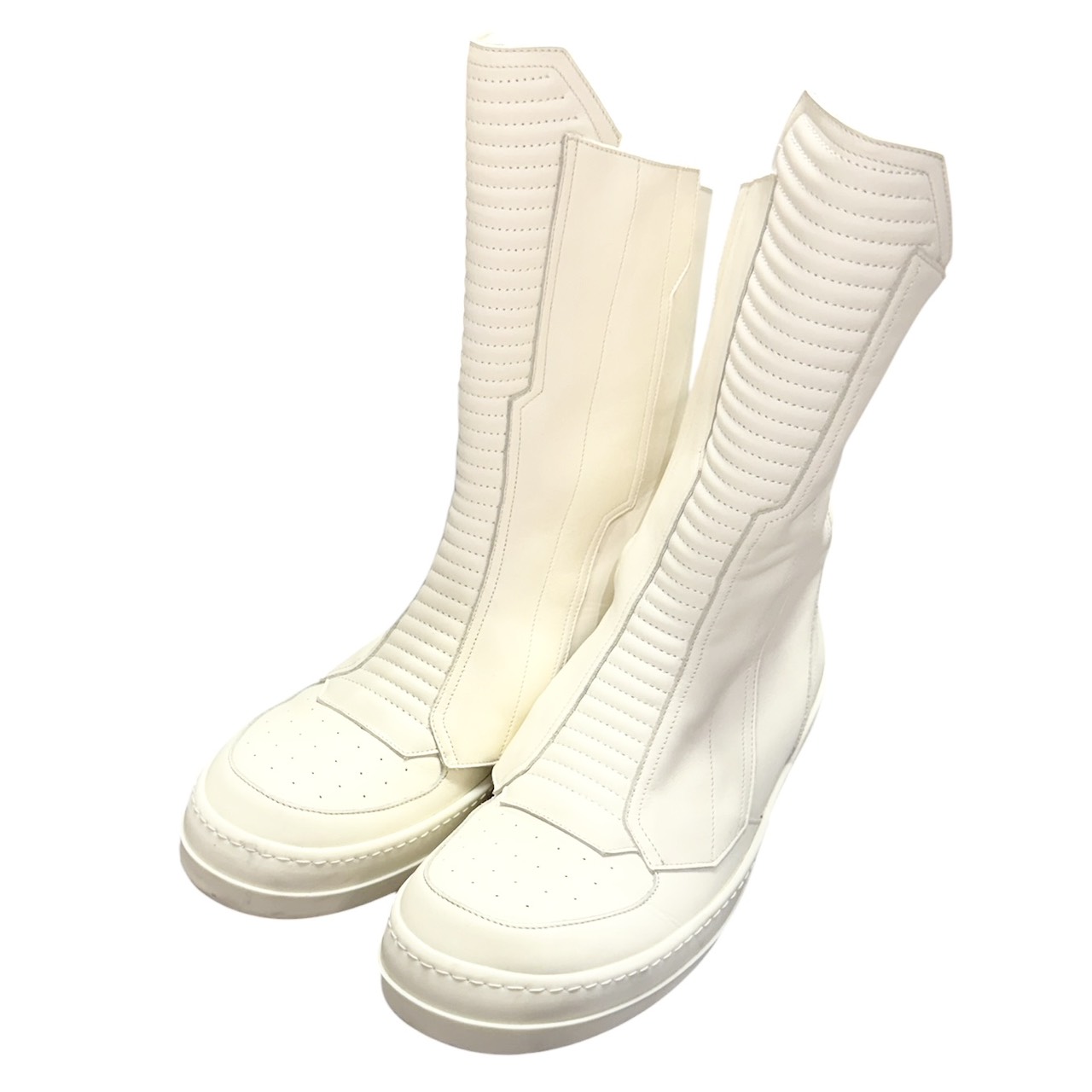 Rick Owens リックオウエンス MOTO SNEAKS ハイカットデザインスニーカー 50525 44 ホワイト 買取実績