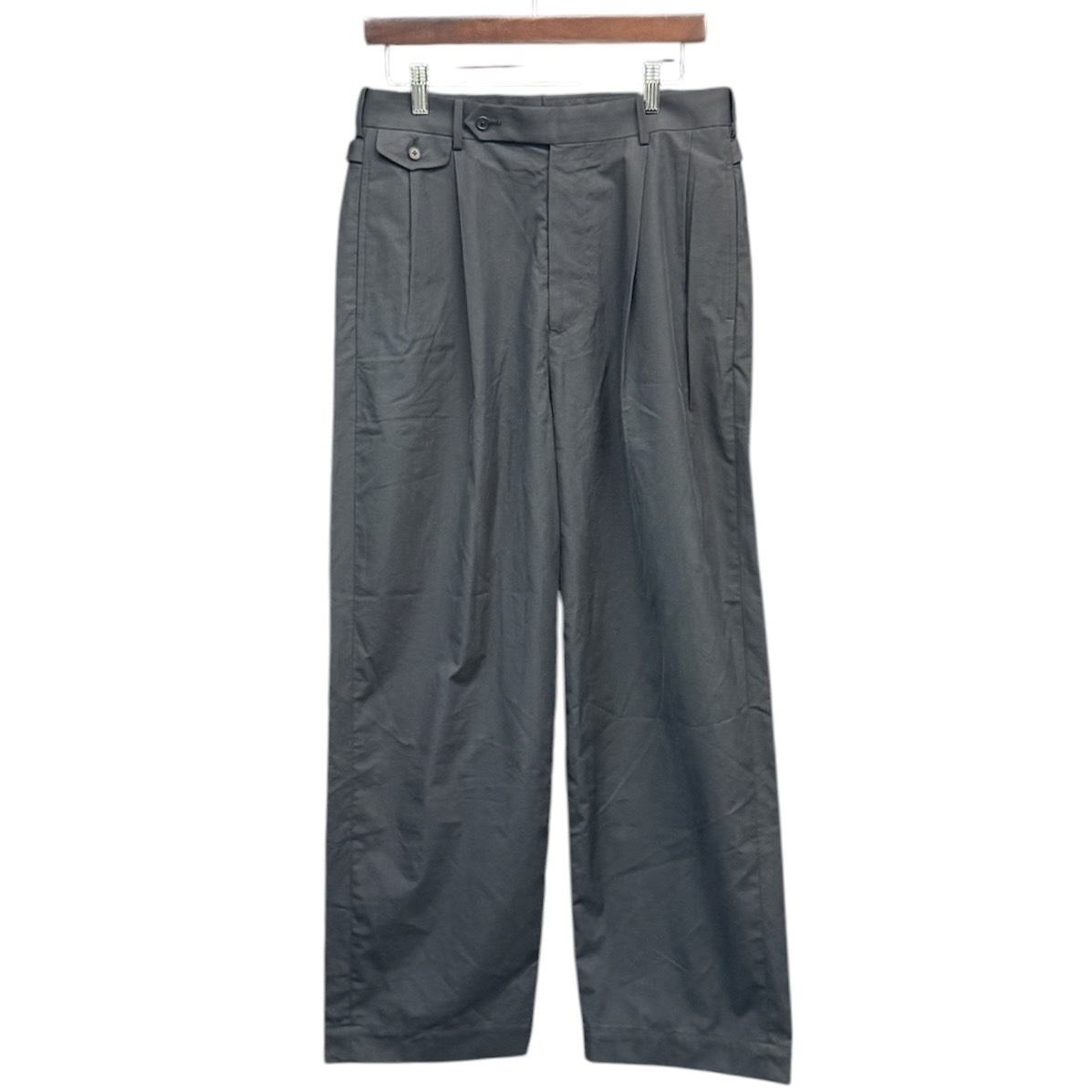 A.PRESSE アプレッセ 25SS High Density Weather Cloth Trousers コットンシルクワイドパンツ 25SAP-04-15H 1 ネイビー 買取実績