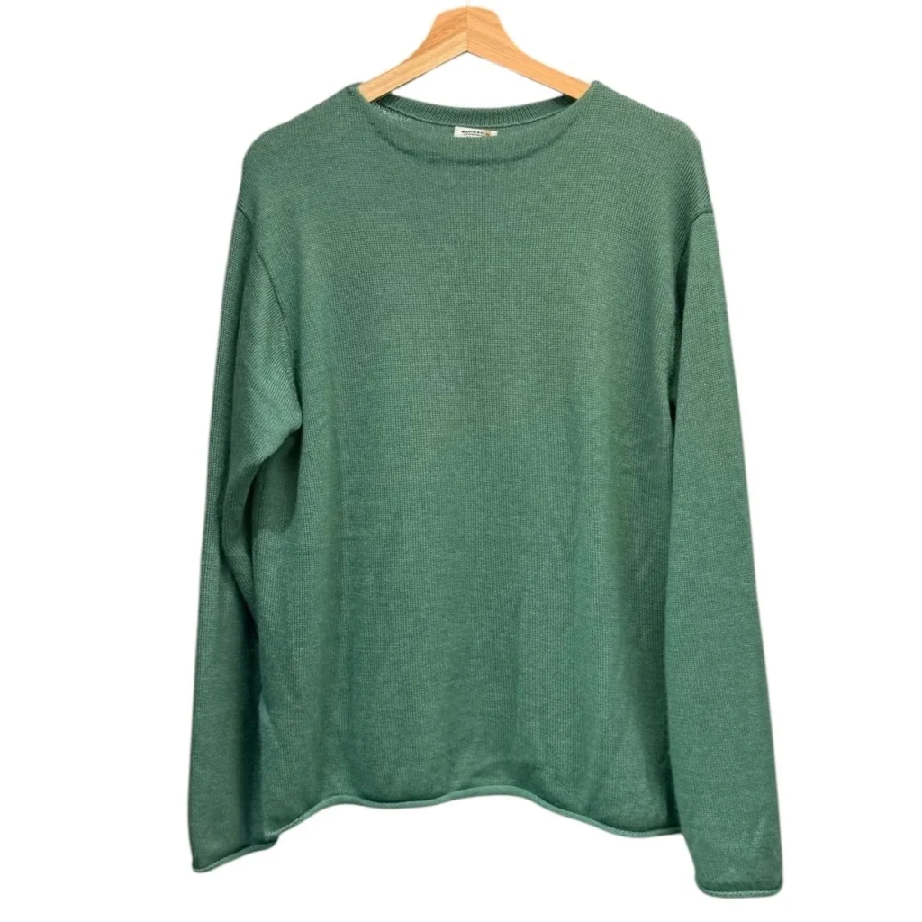 MAATEE&SONS マーティーアンドサンズ 23AW BOAT P/O SWEATER カシミヤシルクボートネックニットカットソー MT3303-0125 2 グリーン 買取実績