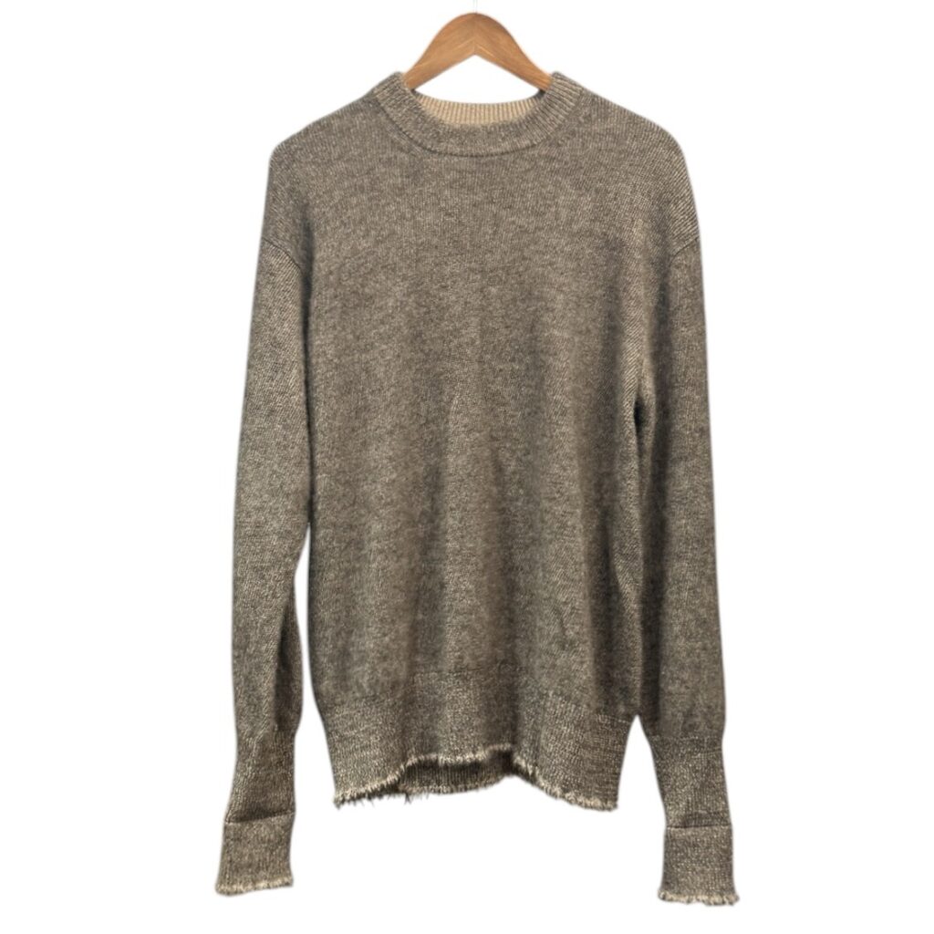 MAATEE&SONS マーティーアンドサンズ 23AW ブラックアルパカ裏カシミヤひょっとこニットセーター MT3303-0112 3 ブラウン 買取実績